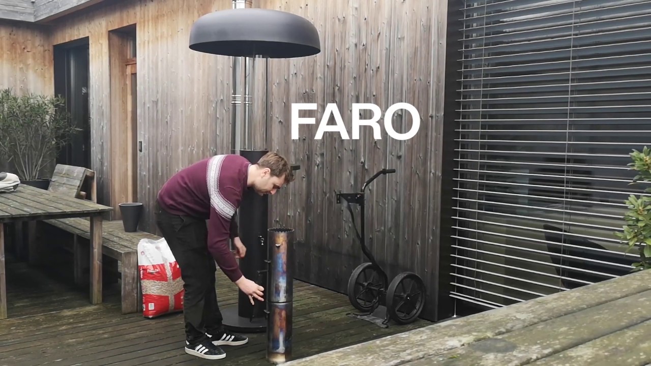 POB FARO - Terrasverwarmer met pellets : Hoe steek je de terrasverwarmer aan?