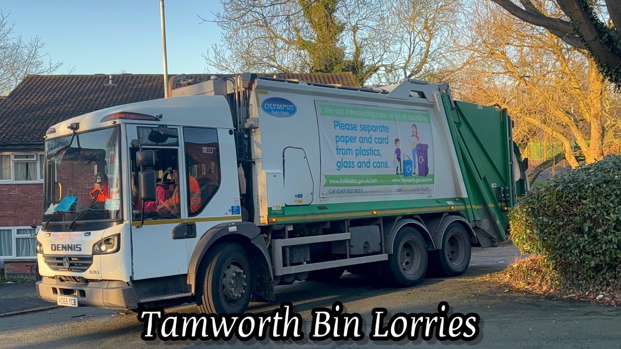 Christmas Recycling! Dennis Elite 6 Refuse Truck on Recycling, YCB