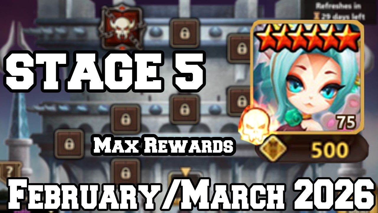 TOA HELL STAGE 5 Max Rewards (500) February/March 2026!