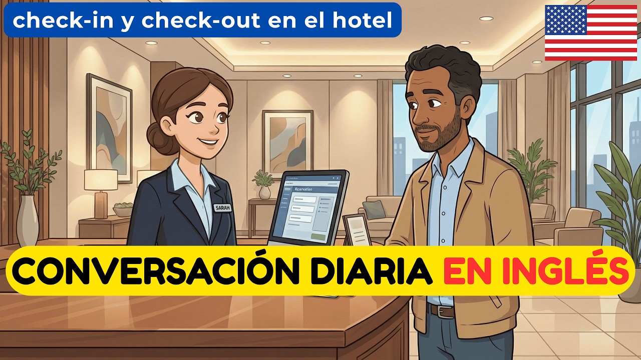 Mejora tu escucha en inglés rápido: check-in y check-out en el hotel (inglés para hoteles)