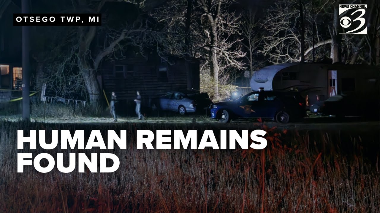 Human remains found in backyard of Otsego Twp home, Michigan State Police say