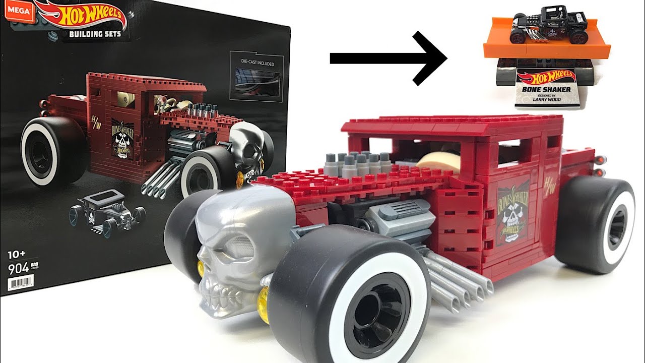 I built the Hot Wheels Bone shaker HBD50 by Mega Construx