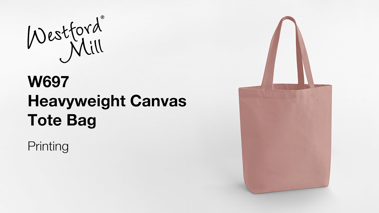 How to print onto the W697 Heavyweight Canvas Tote | Westford Mill