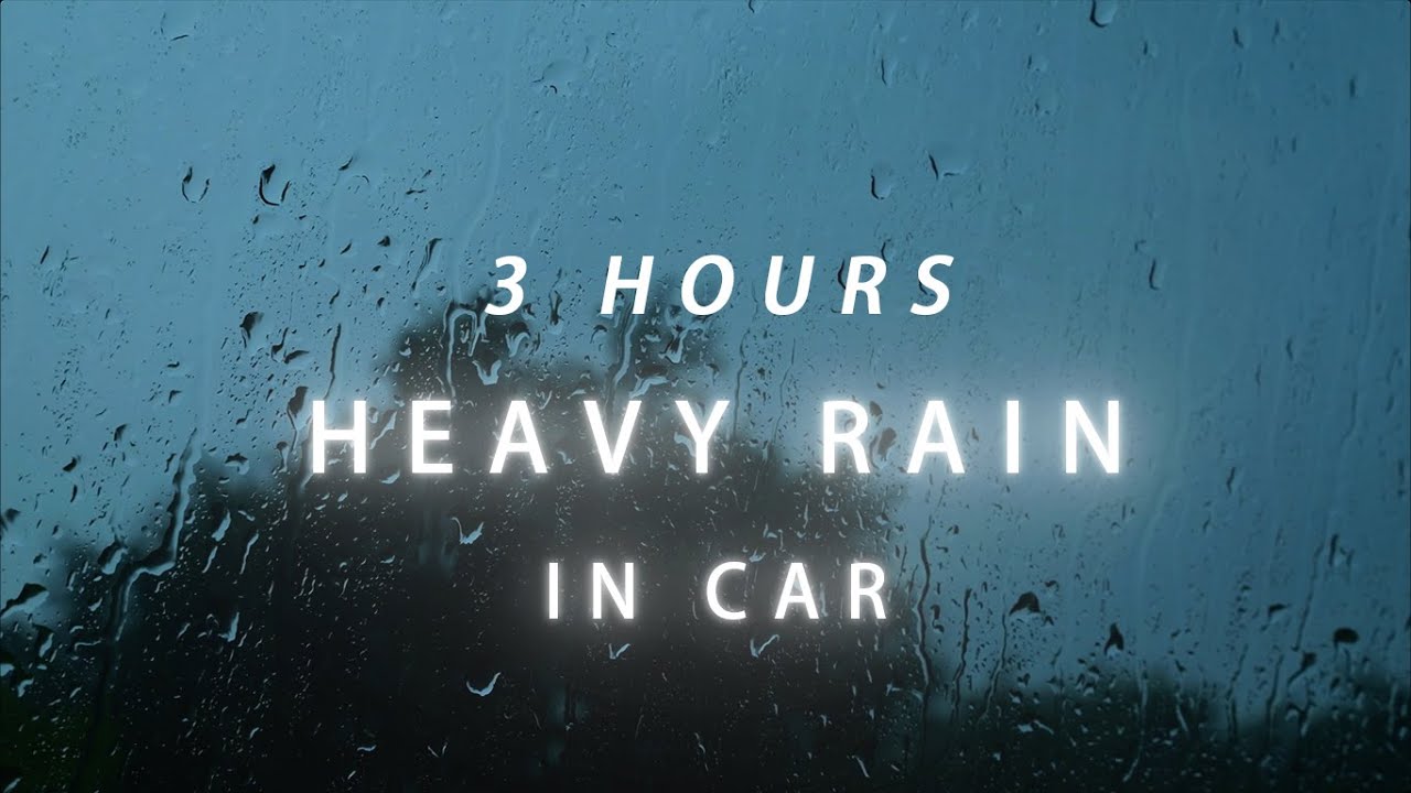 Rain Sounds in Car ｜ASMR｜Sleep｜Meditation｜No Talking ｜Study（003）