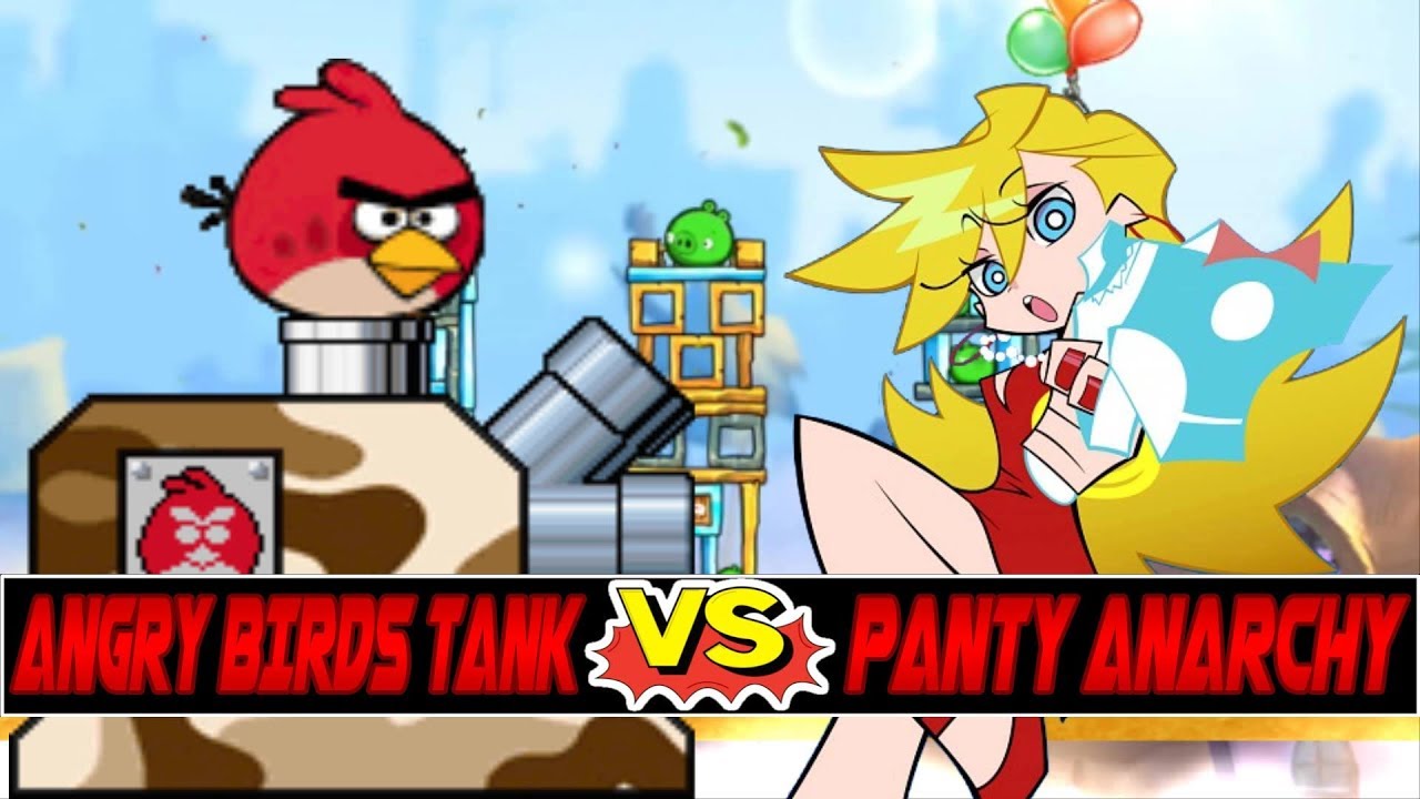 M.U.G.E.N. | Angry Birds Tank vs Panty Anarchy | Angry Birds vs Panty & Stocking with Garterbelt