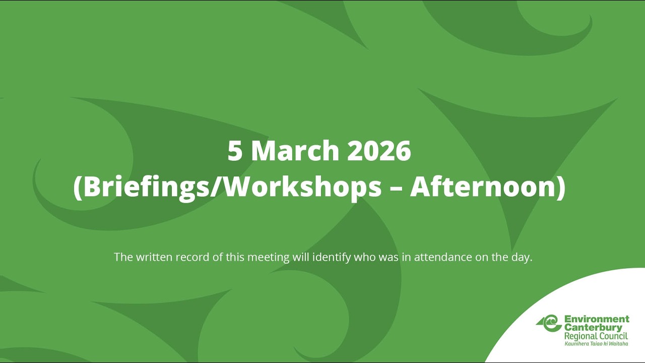 5 March 2026 (Briefings/Workshops - Afternoon)