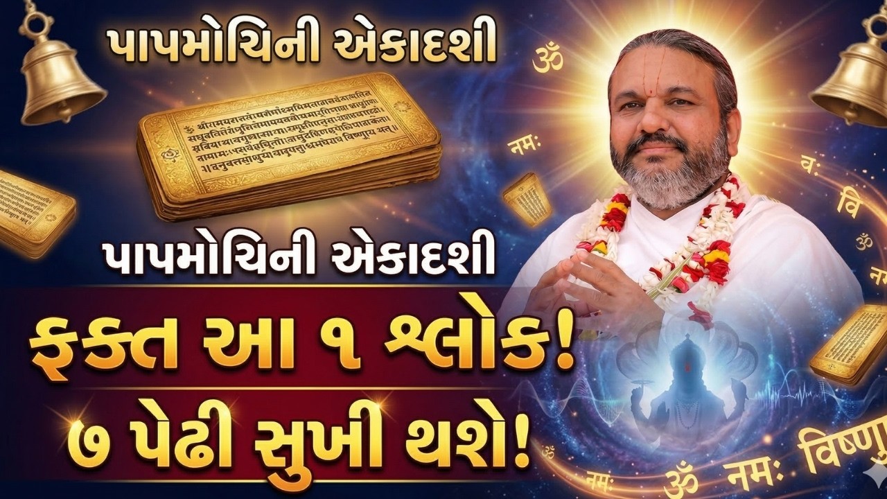 પાપમોચિની એકાદશી માં આ એક શ્લોક જરૂરથી બોલવો 7 પેઢી સુખી થશે| Pustymarg | Satsang