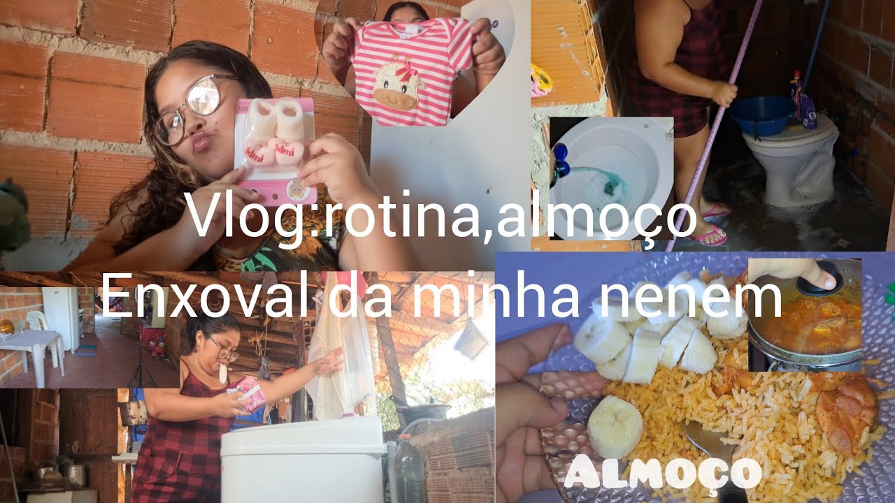 Vlog:rotina da manhã 🏠,almoço, mostrei enxoval da minha nenem 🤰🩷