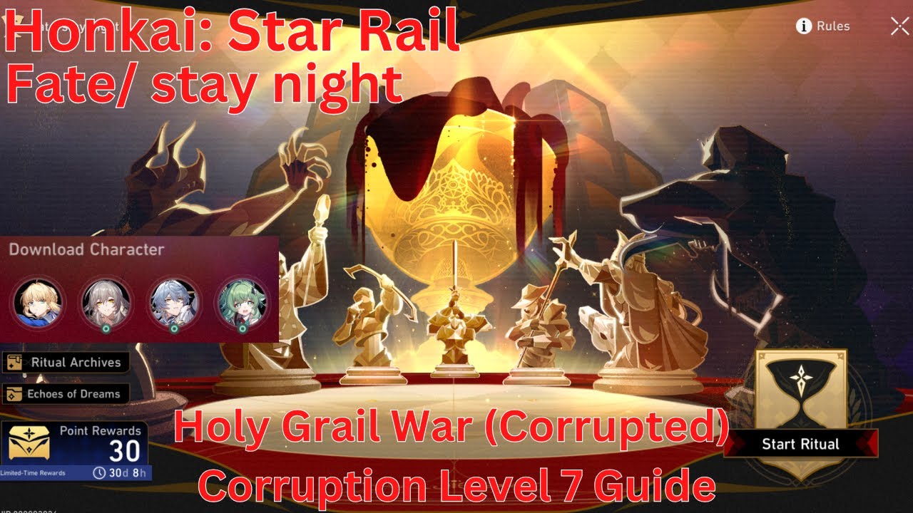 Fate/ stay night Holy Grail War (Corrupted) Corruption Level 7 Guide【Honkai Star Rail 3.4】
