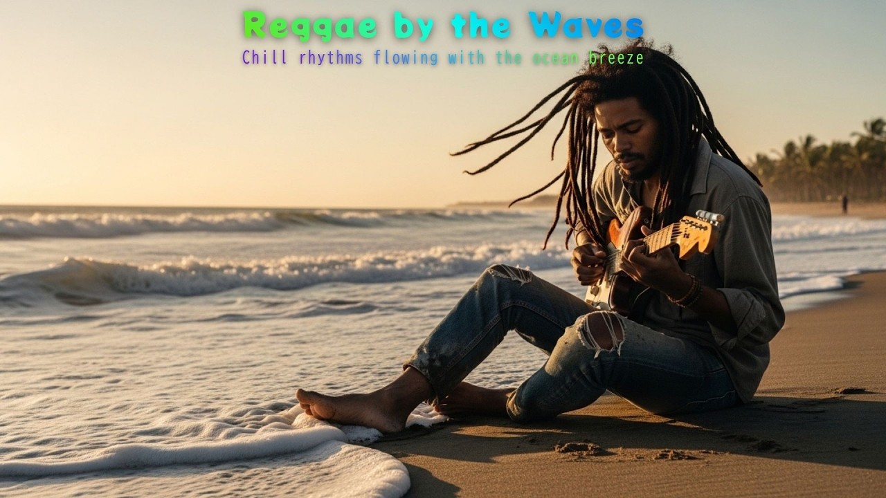 Beach Reggae Vibes 🌊 | Relaxing Guitar & Ocean Wave Ambience📝 Description