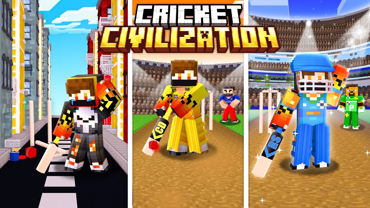 I JOINED CRICKET CIVILIZATION IN MINECRAFT !!!!