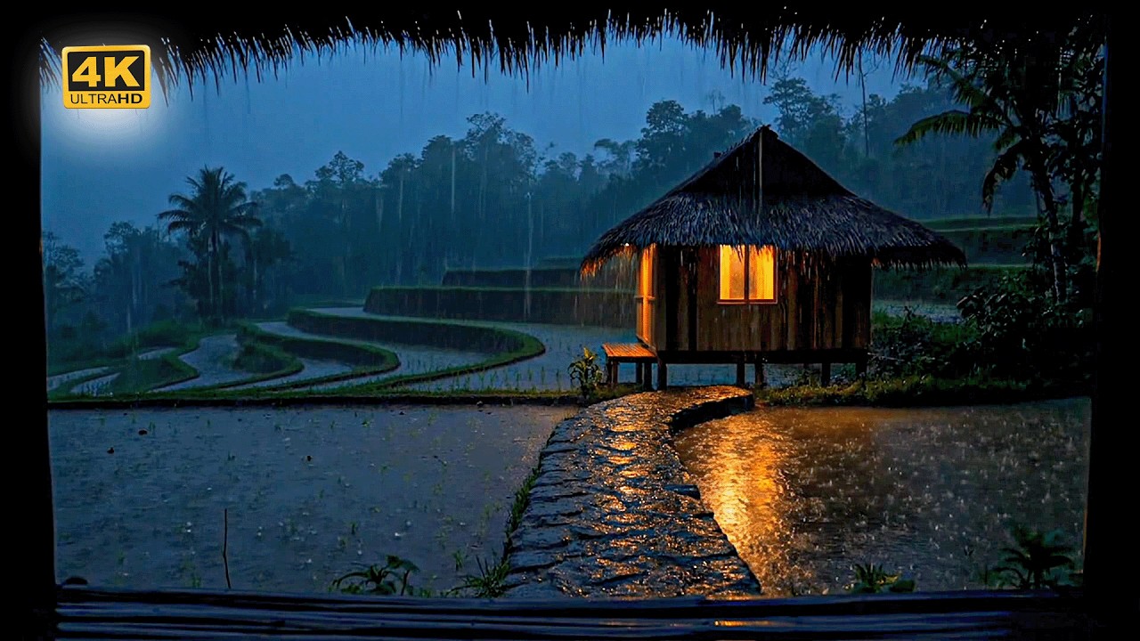 The Deepest Tropical Rain Ambience: Cozy Hut Soundscape for Instant Sleep & Relaxation