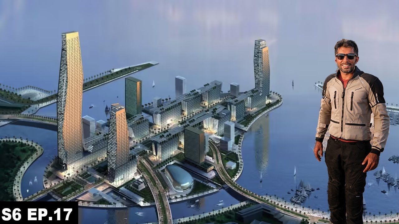 $30 Billion Empty CITY WHERE NO ONE LIVES S06 EP.17 | MIDDLE EAST ON MOTORCYCLE