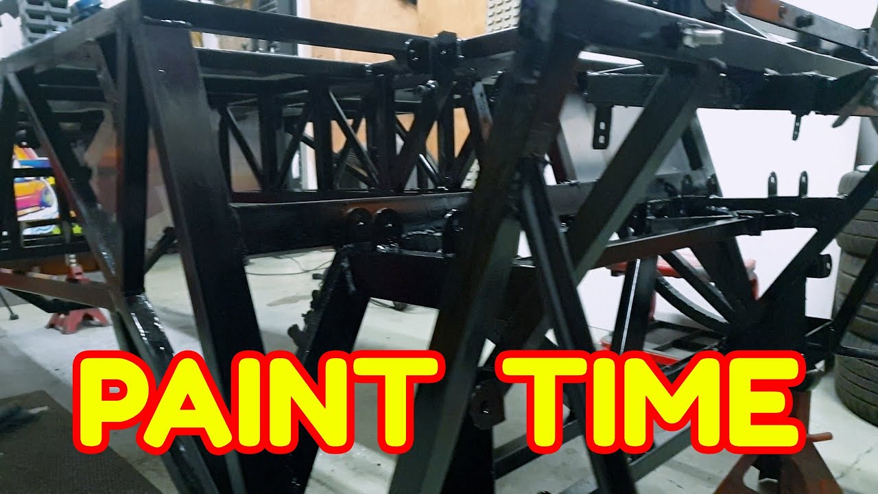 Paint it!!  Locost 7 Kit Car FULL BUILD!! - Episode 47 - (Project 7-UP)