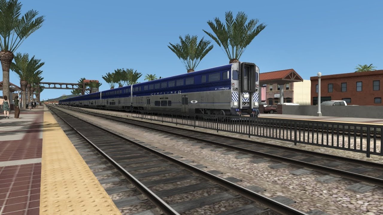 Train Simulator 2014 HD EXCLUSIVE: Amtrak California Pacific Surfliner Train 579 Cab Ride