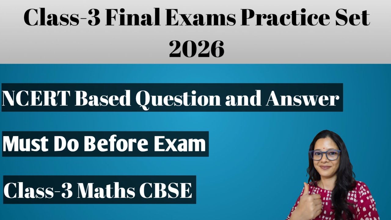 Class-3 Maths Practice Set |  Class-3 Maths question with answer from Maths mela book |
