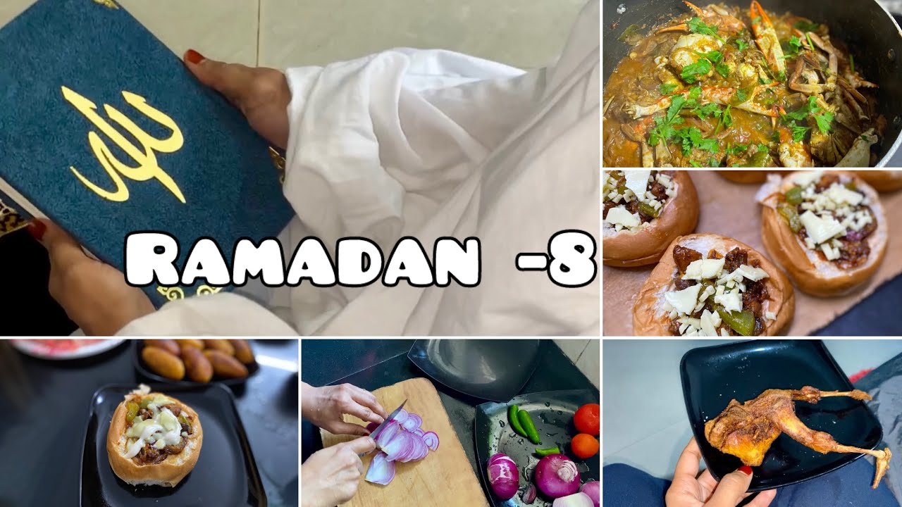 Ramadan - 8 😍| crab Roast | Stuffed chicken bun |iftar special @LifeofFasmi 