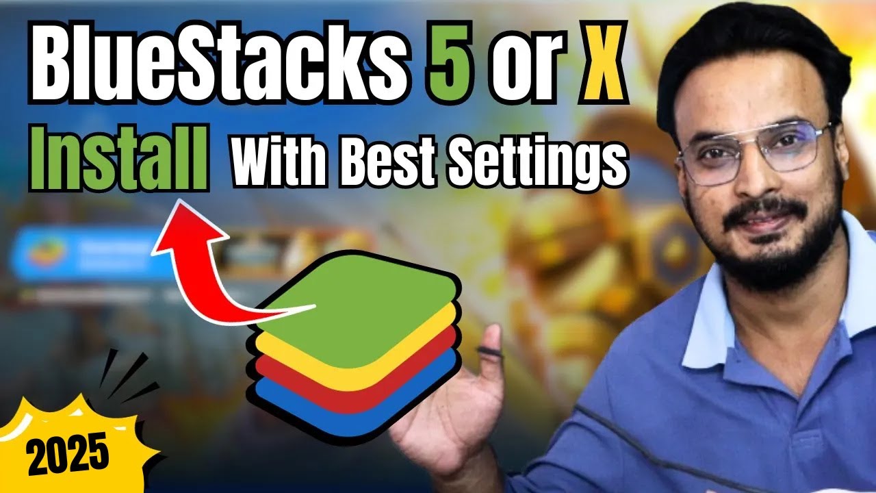 (BlueStacks 5 or X) How to Install BLUESTACKS With Best Settings in Windows 10/11 Hindi