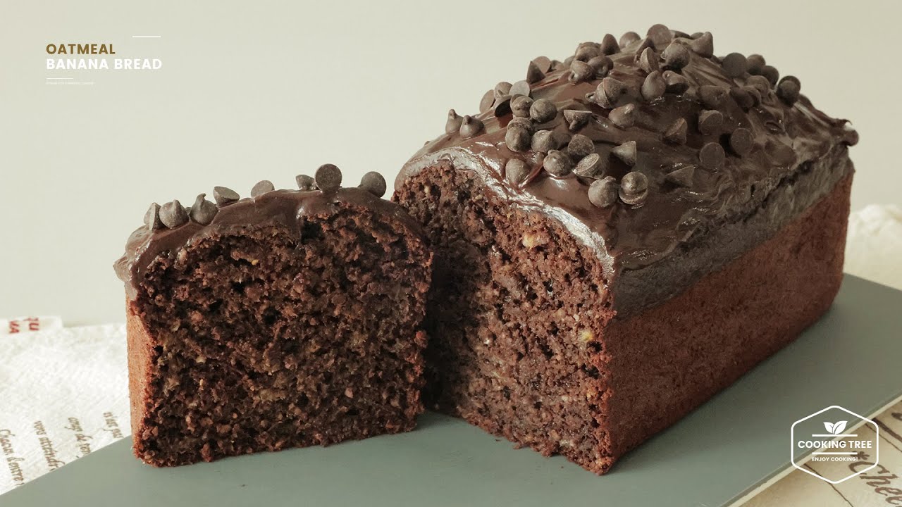 오트밀 바나나 브레드 * 노밀가루 초콜릿케이크 만들기 : Oatmeal Banana Bread * No Flour Chocolate Cake Recipe | Cooking tree