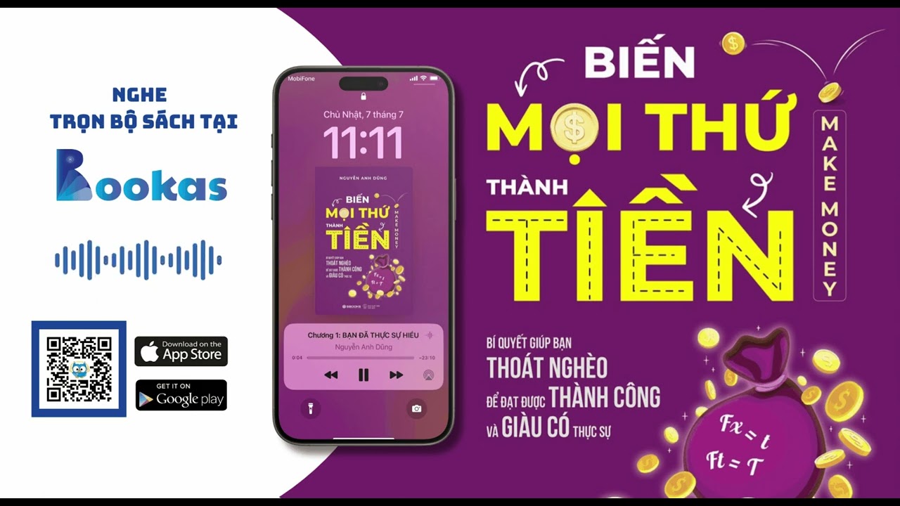 [Sách nói Bookas] Biến Mọi Thứ Thành Tiền – Make Money - Phần 01_Chương 01 - Nguyễn Anh Dũng