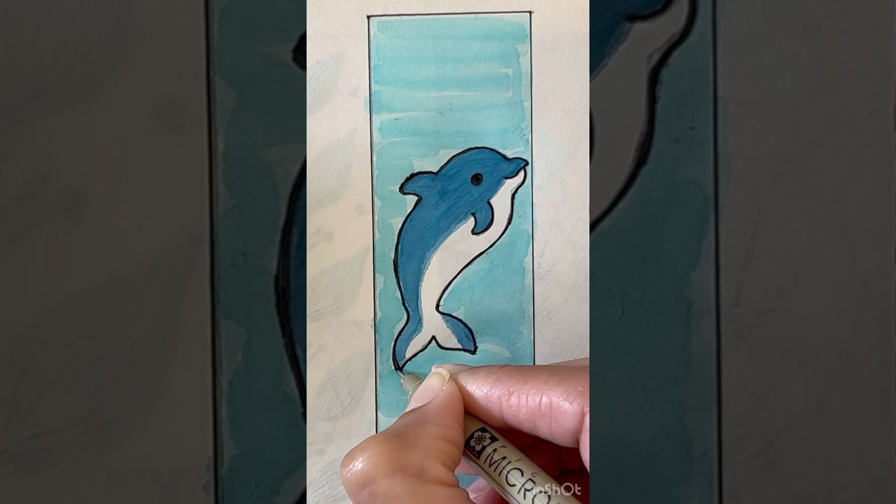 Dolphin🐬 bookmark! #creative #art #trending #shorts