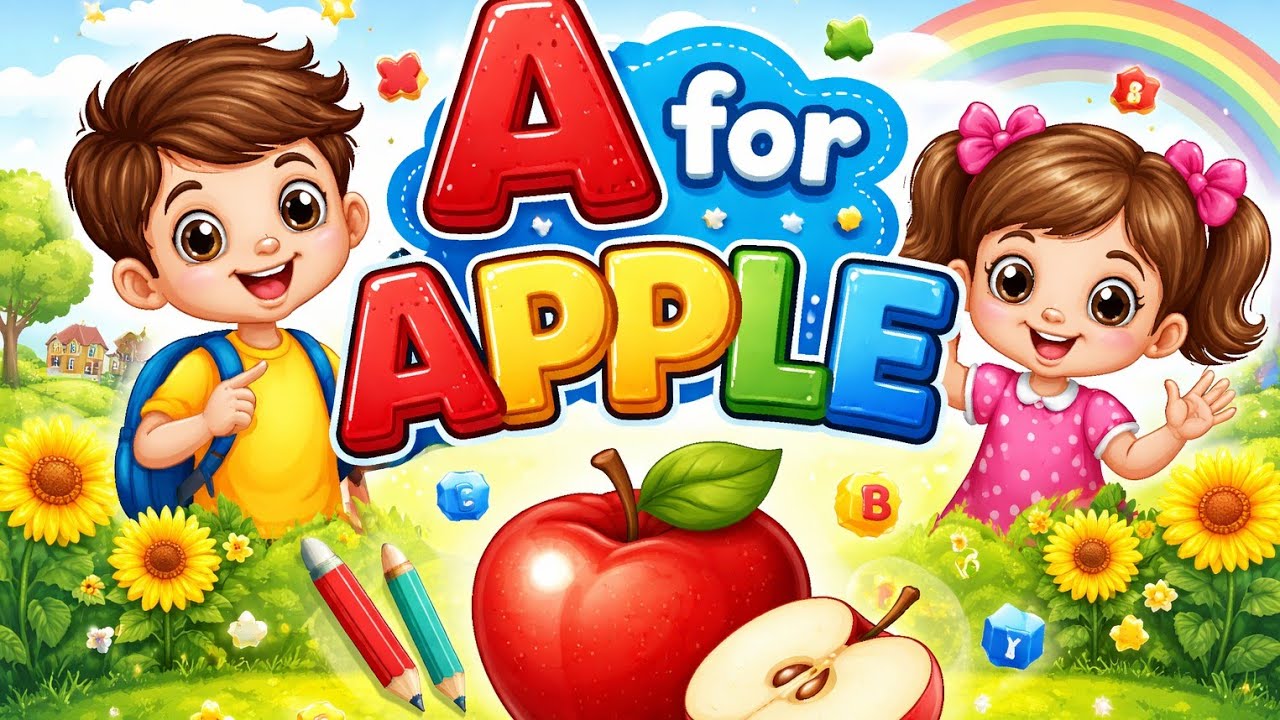 A for Apple A for Apple – Fun Learning with Fruits!A for Apple | ABCD Learning for Kids A for apple 