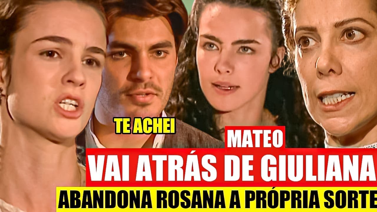 TERRA NOSTRA - Mateo DESCOBRE que Giuliana ESTÁ GRÁVIDA e Vai ao seu ENCONTRO!