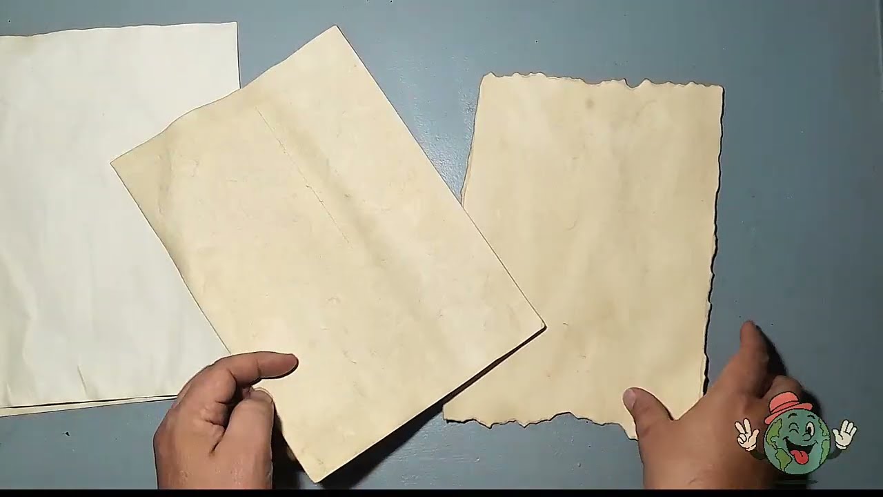 Papel Envelhecido com Café (DIY)