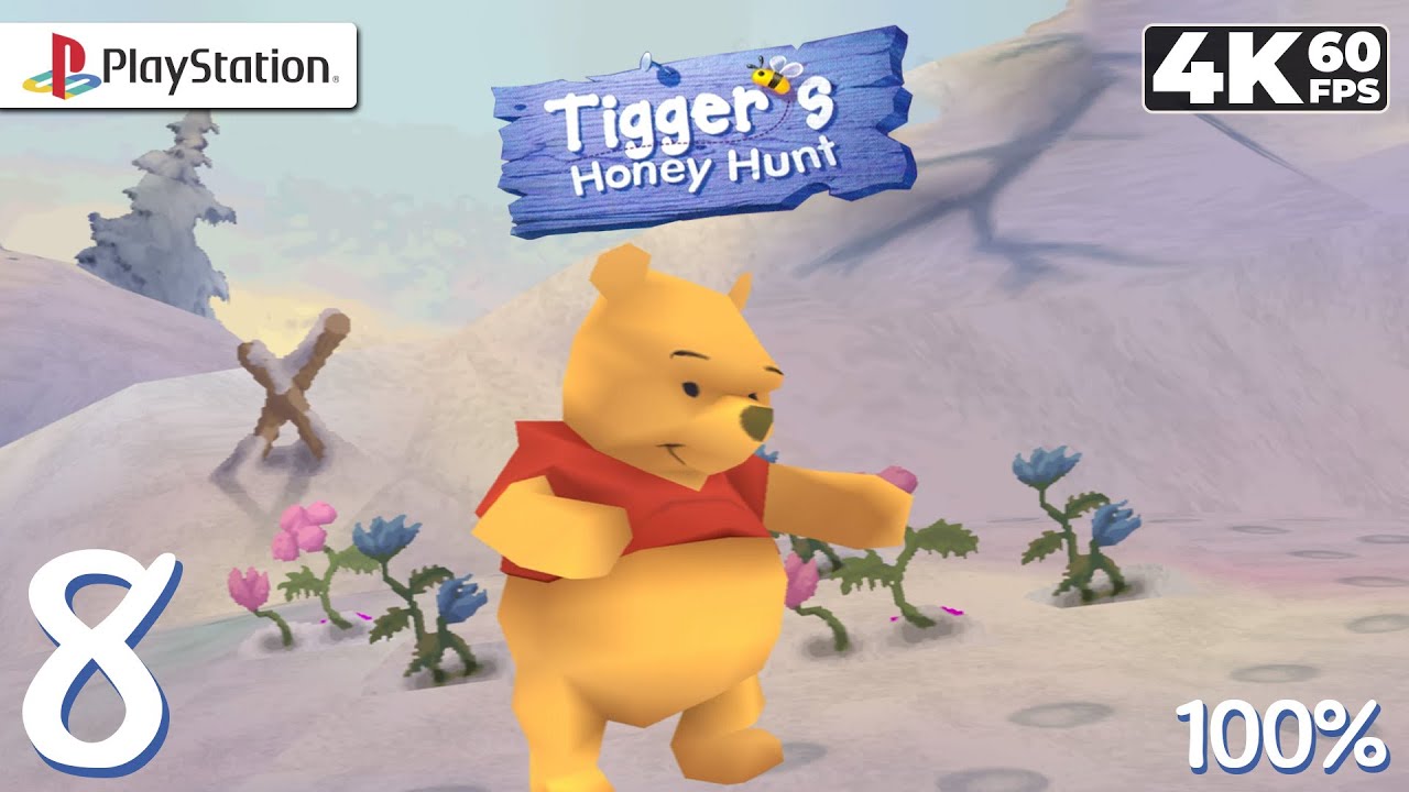 Disney's Tigger's Honey Hunt (PS1) - 4K60 Walkthrough Part 8 - Beyond the Frog Pond