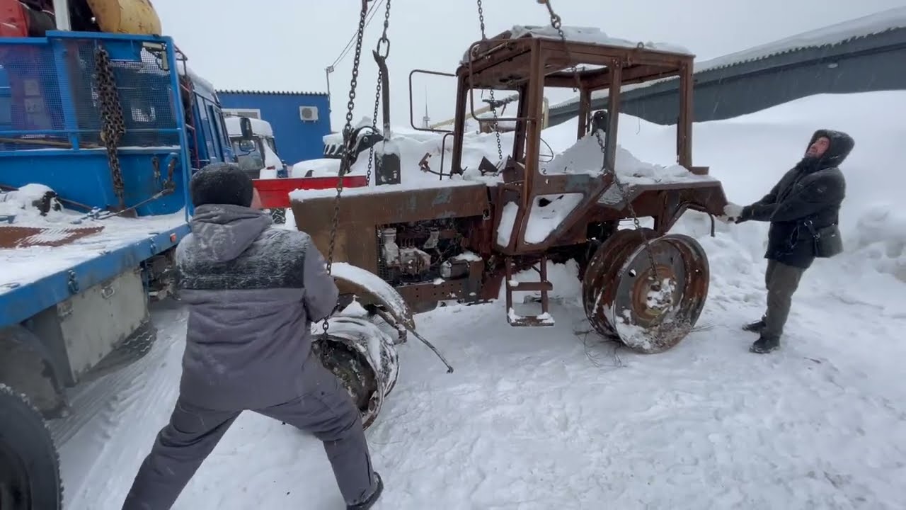 Прометей принес огонь! Что осталось от сгоревшего трактора Беларус 82.1 ?
