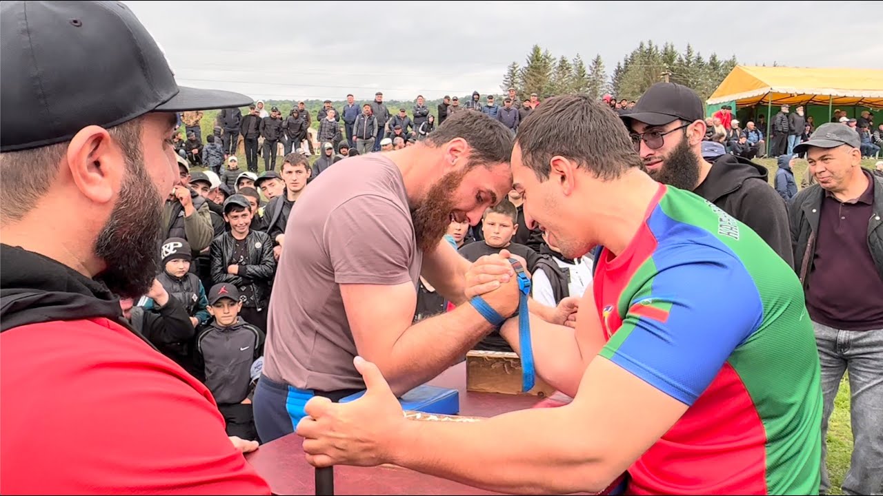 АРМРЕСТЛИНГ. КЧР. Финал: чемпионы России: Марат Мамхегов и Шамиль Бостанов