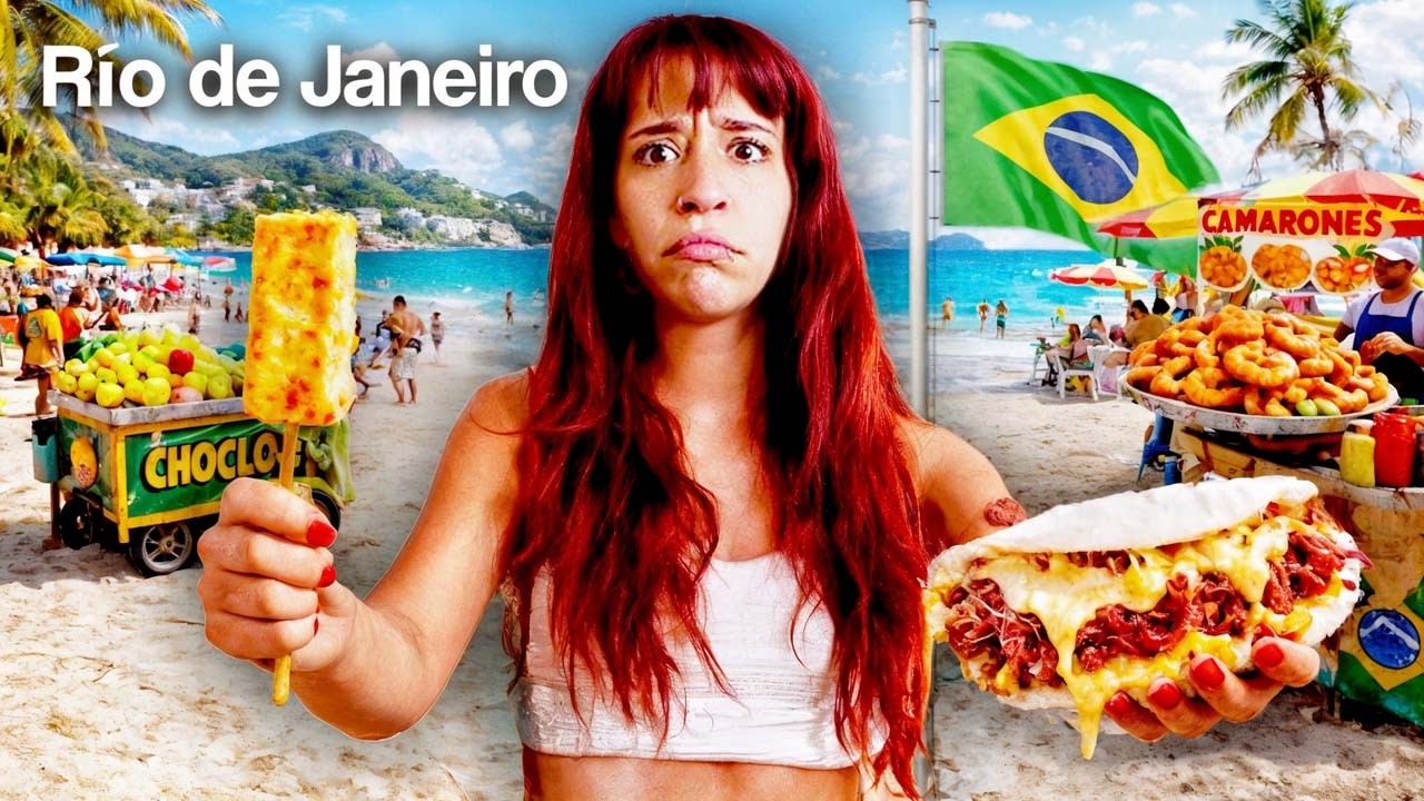Probé Comida en la PLAYA en BRASIL
