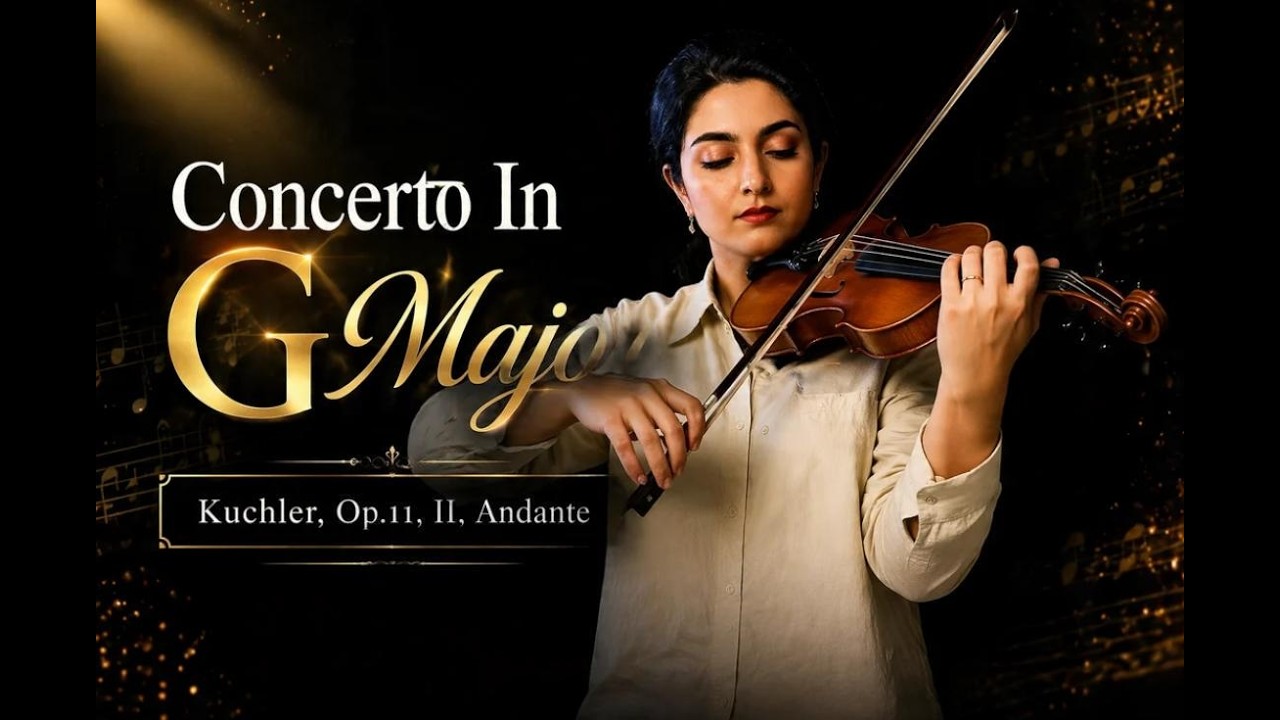 Küchler – Concertino in G Major, Op.11 (Andante) | Violin Performance
