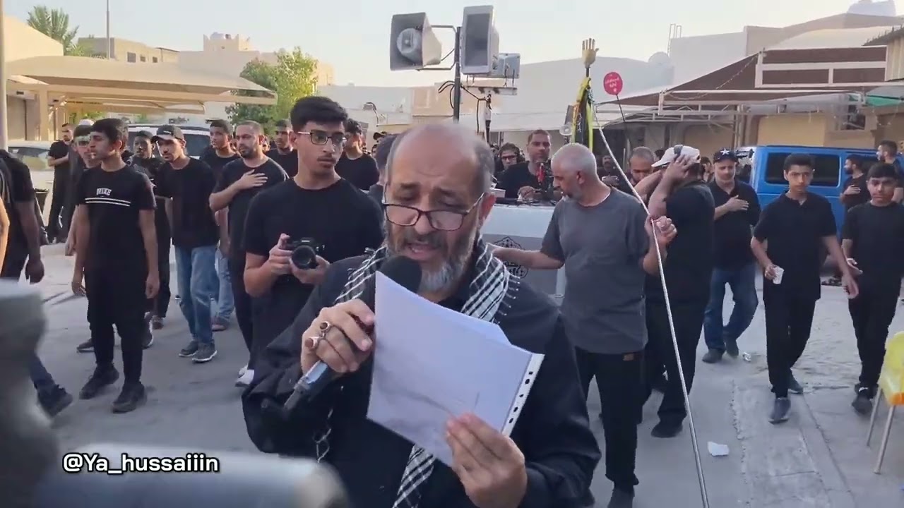 موكب عزاء مسجد الزهراء في مدينة حمد بمشاركة الرادودين مهدي سهوان وسيد هاني سنة 1446هجرية