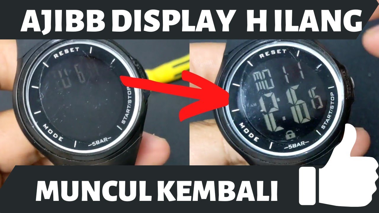 Membongkar Rahasia Teknisi Jam TANGAN‼️Memperbaiki Display Angka yang Mati