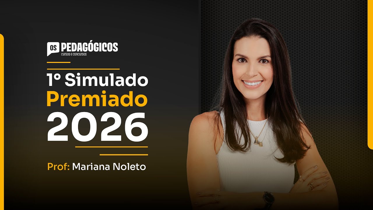 V&iacute;rgula - Simulado premiado SEDF 2026 | Prof. Mariana Noleto