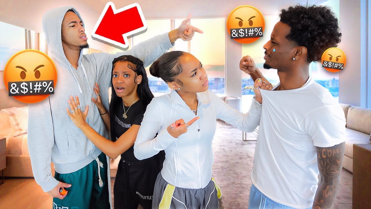 Arguing with Tray Infront Of Our Bestfriends🤬