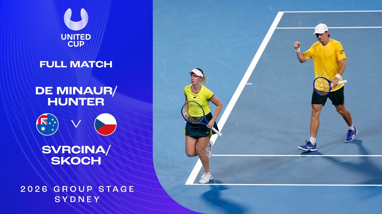 Hunter/de Minaur v Skoch/Svrcina Full Match| United Cup 2026 Group D