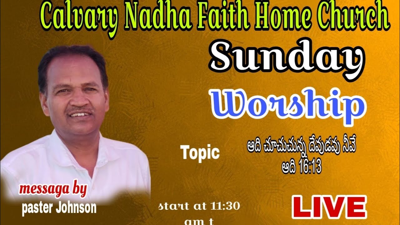 Pastor Johnson is live