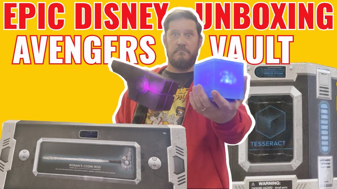 Epic Disney Unboxing: Tesseract & Cosmi Rod from Avengers Vault!