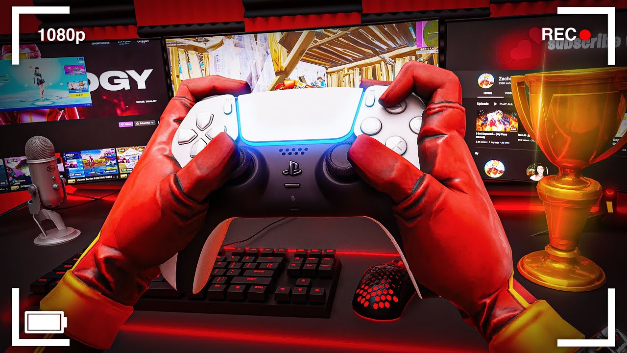 My First Ever Controller Handcam On Fortnite...
