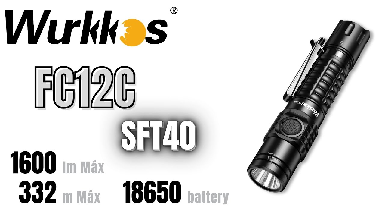 Lanterna Wurkkos FC12C | LED SFT40