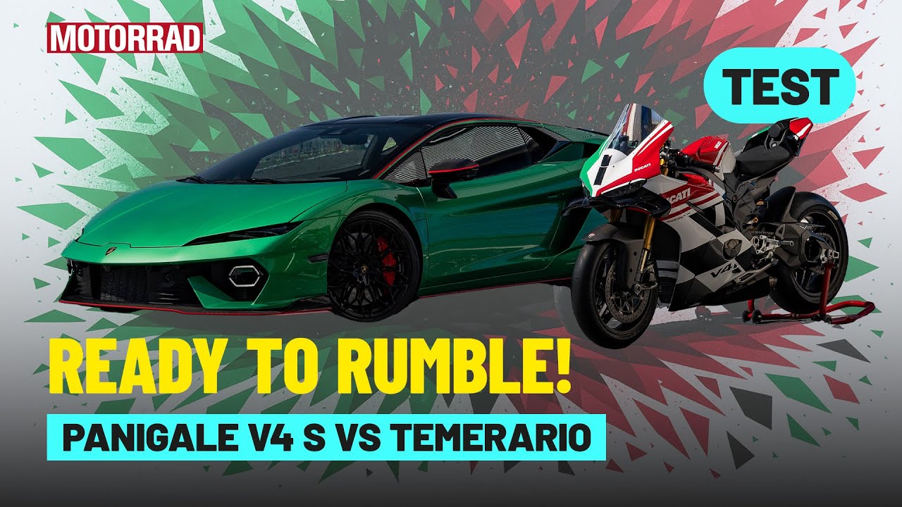 920 PS Lamborghini Temerario vs 224 PS Ducati Panigale V4S Test: Welche überzeugt mehr?