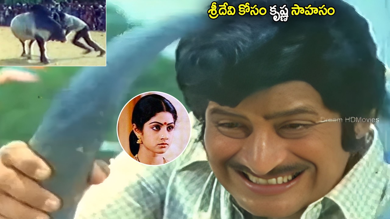 శ్రీదేవి కోసం కృష్ణ సాహసం | Sridevi and Krishna Super hit Movie Scenes @idreamkhammam