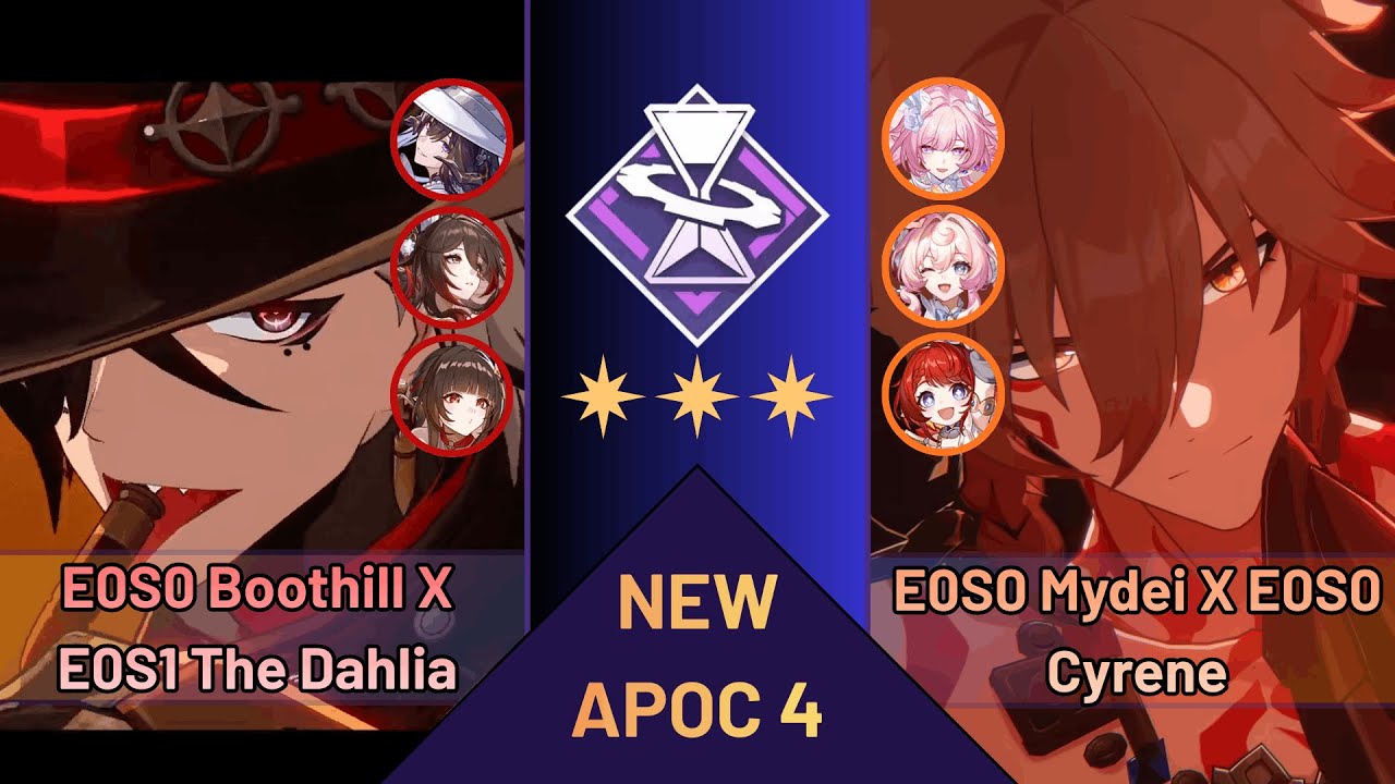 NEW Apocalyptic Shadow | E0S0 Boothill | E0S0 Mydei | Floor 4 3 Stars