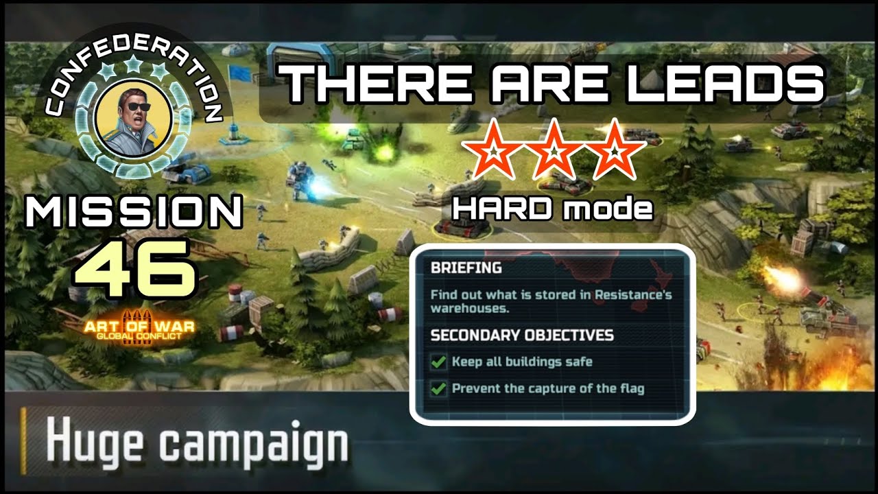 AOW3: CONFEDERATION MISSION 46 (THERE ARE LEADS) 3 star HARD mode