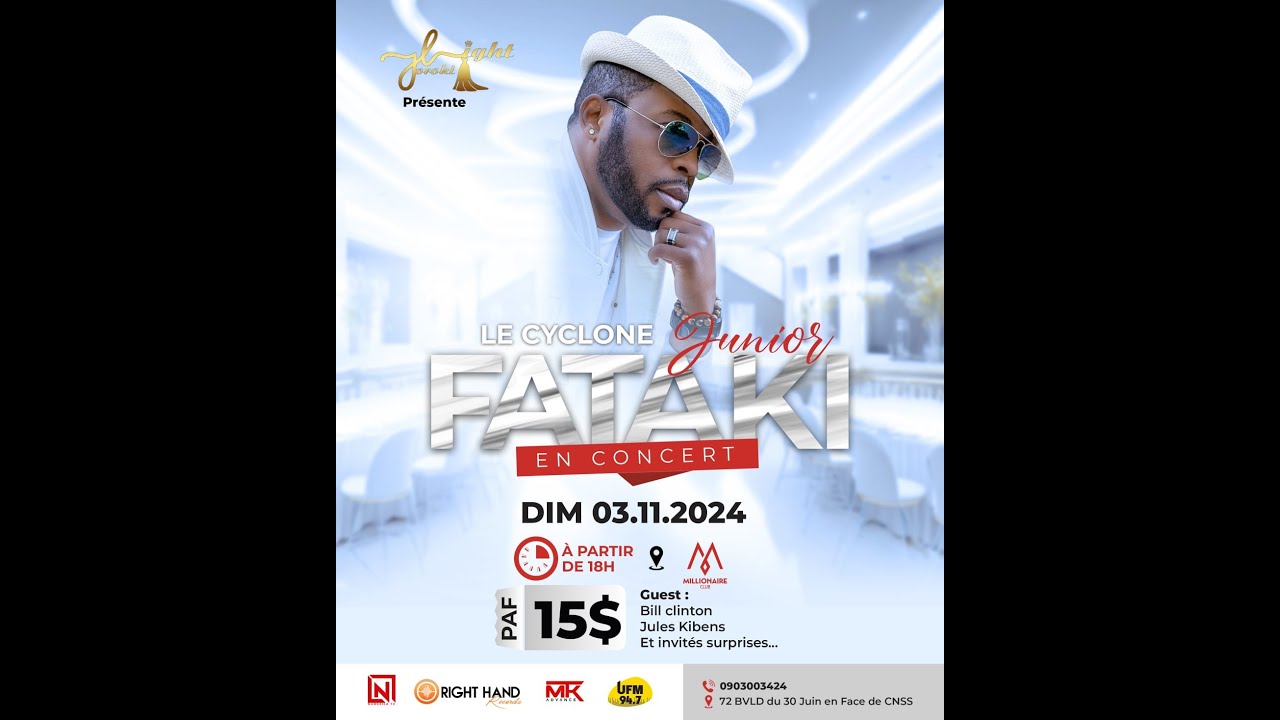 Junior Fataki -  Live au millionnaire club  invités :Fabregas, Jules Kibens,Eric Mpoyi (1ère partie)