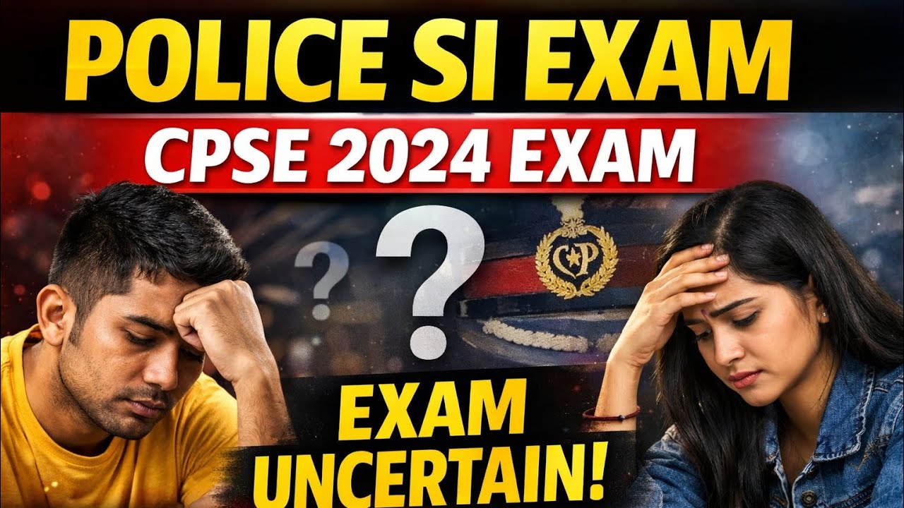 CPSE exam, police si 2024 exam uncertain 