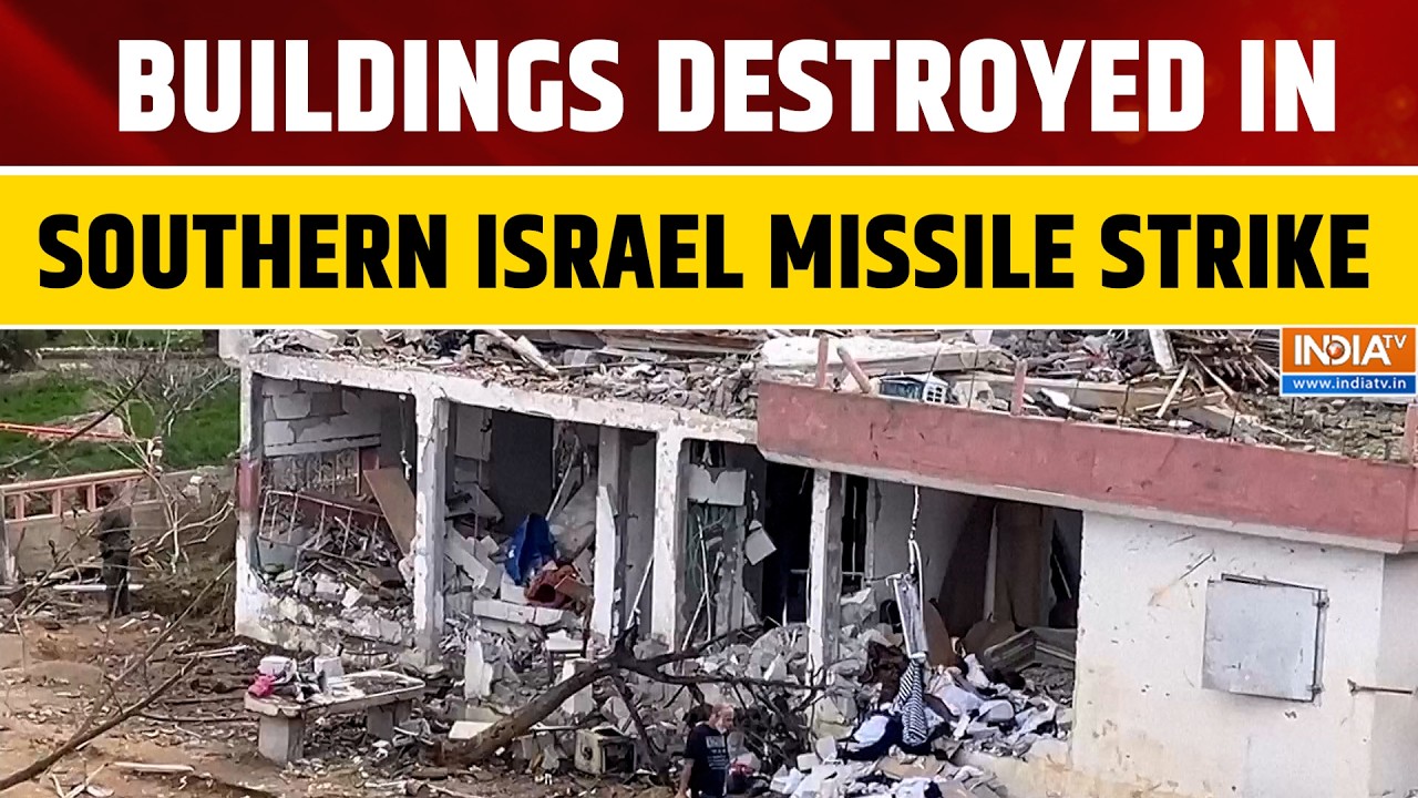 Middle East Conflict: Iranian Missiles Strike Southern Israel, Destroy Buildings and Cause Injuries