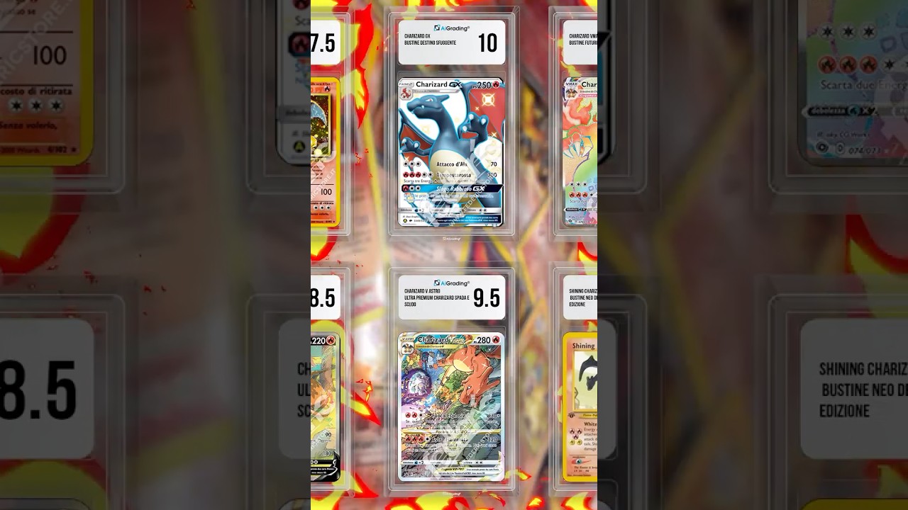 Ho fatto gradare 10 CARTE di CHARIZARD per trovare un 10 PERFETTO!